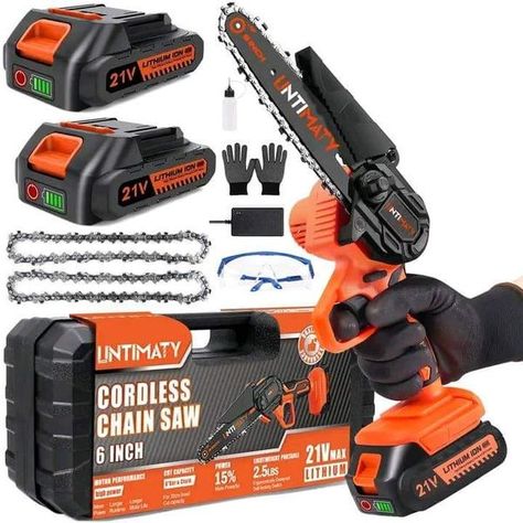 Cordless Chainsaw, Mini Chainsaw, Electric Chainsaw, Chain Saw, Tree Trimming, Hand Saw, Home Improvement Projects, Chainsaw, How To Run Longer