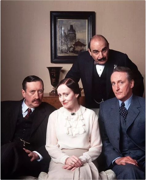 British Tv Mysteries, Agatha Christie's Poirot, Agatha Christie Books, Big Four, British Tv Series, Detective Fiction, Miss Marple, Hercule Poirot, Great Tv Shows