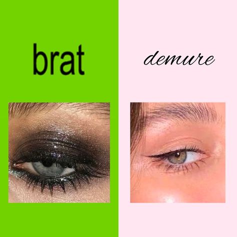 Brat vs Demure - makeup edition 💚 Which one are you? #brat #demure Demure Makeup, Brat Birthday, Unique Party Favors, Creative Costumes, Party Activities, Which One Are You, Themed Party, Cosmopolitan, Engagement Party