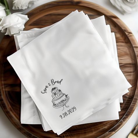 Wedding napkins personalized