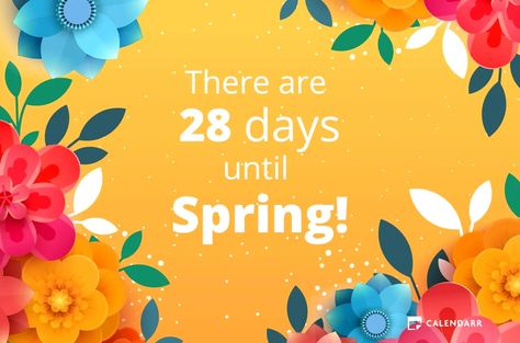 How many days until Spring - Calendarr Days Until Spring, Spring Equinox, New Years Day, Easter Sunday, New Day, Independence Day, How Many, Fathers Day, Spring Summer