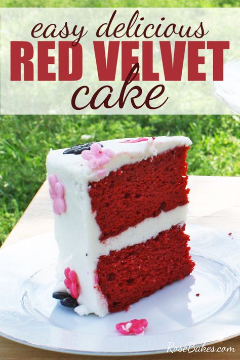 This Red Velvet Cake Mix recipe with cream cheese buttercream is cake mix based but doctored up to taste like it came straight out of a bakery! It's easy, delicious and beautiful.  #redvelvet #redvelvetcake #cakemix #cake Box Red Velvet Cake Taste Like Bakery, Red Velvet Cake Recipe Box Duncan Hines, Red Velvet Box Cake Taste Like Bakery, Red Velvet Cake Mix Recipes, Easy Red Velvet Cake, Cake Mix Recipe, Hot Fudge Cake, Velvet Cakes, Recipe With Cream Cheese