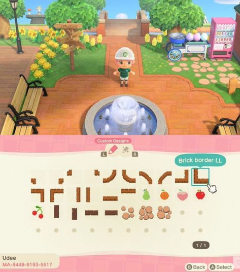 Spice Up Your Walkway With These Animal Crossing New Horizons Path Borders - myPotatoGames Acnh Path Border Designs, Acnh Path Border, Paths In Animal Crossing, Acnh Pathing, Acnh Brick Path, Ac Pattern, Path Border, Acnl Paths, Acnh Path