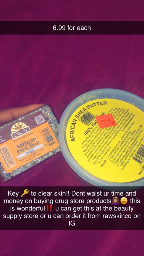 Black Soap And Shea Butter, Hair And Skin Vitamins, Skin Vitamins, Dream Skin, African Shea Butter, Girly Tingz, Face Skin Care Routine, Clear Skin Face, Clear Healthy Skin