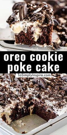 Oreo Cookie Pudding, Oreo Poke Cake Recipe, Oreo Poke Cake, Cake Whipped Cream, Oreo Dessert Recipes, Poke Cake Recipes, Moist Cake, Oreo Recipes, Oreo Dessert