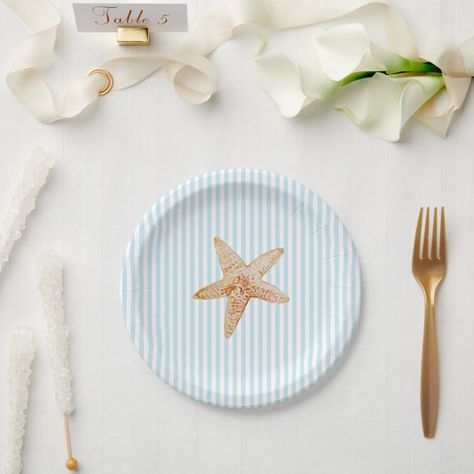 Coastal Birthday Party, Seaside Bachelorette, Coastal Birthday, Starfish Painting, Theme Snack, Beach Party Decorations, Snack Table, Under The Sea Party, Birthday Idea