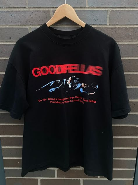 Vintage 90s Goodfellas Movie Promo T-shirt / Vintage Movie Tee / Made In USA / Rare Vintage / Movie Shirt T shirt #tshirt t-shirt #t_shirt t shirts #tshirts t-shirts #t_shirts T shirt design #tshirtdesign T-shirt designs #t_shirtdesign T shirts designs #tshirtsdesigns 2.1508 90s Fashion Tshirt, Famous T Shirt Design, Movie Graphic Tees, Movie Tshirt Designs, Mens Vintage Tees, Graphic Vintage Tees, Graphic Tshirt Design Prints Vintage, Vintage Shirt Designs Graphic Tees, Shirt Design Ideas Graphic T