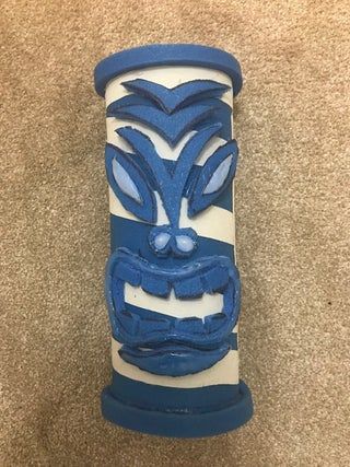 How to Make a Concrete Tiki Garden Statue : 9 Steps (with Pictures) - Instructables Tiki Garden, Small Garden Statues, Tiki Faces, Tiki Head, Making Paper Mache, Tiki Statues, Statue Tattoo, Tiki Decor, Tiki Bar Decor