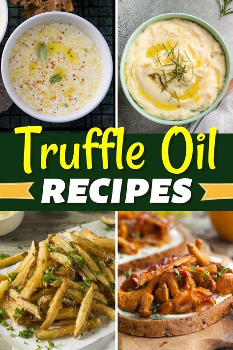 Truffle Food Recipes, Recipe With Truffle Oil, White Truffle Recipes, Recipes With Truffle Butter, White Truffle Oil Recipes Pasta, Cooking With Truffle Oil, Uses For Truffle Oil, Recipes With Truffle Salt, How To Use Truffle Oil