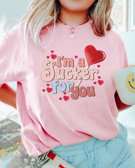 Loving Girlfriend, Womens Valentine Shirts, Barbie Shirt, Valentine Candy Hearts, Y2k Girls, Volleyball Shirts, Coffee Valentines, Comfort Colors Tshirt, Moon Shirt