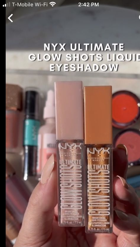 Nyx Illuminator, Glow Shots, Liquid Eyeshadow, Nyx, Makeup Products, Makeup Inspiration, How To Use, Vision Board, Makeup