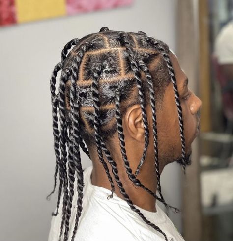 Plat Twist Hairstyles Men, Long Hair Fade, Two Strand Twist Hairstyles, Mens Twists Hairstyles, Men Blonde Hair, Braid Styles For Men, Boy Braids Hairstyles, Cornrow Hairstyles For Men, Men Hair Color