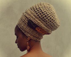 Unisex Dread Nett-Crochet Wrap Combo (Rasta stripe) www.iloveafrika.com Crochet Rasta Hat Pattern Free, Hat Natural Hair, Rasta Crochet, Crochet Head Wrap, Natural Hair Afro, Dread Wraps, Crochet Slouch Hat, Crochet Dreads, Head Wrap Styles