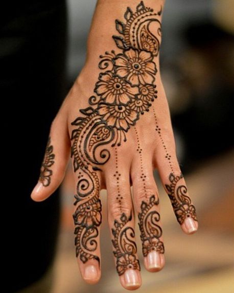 Henna Mehndi Más                                                                                                                                                                                 Más Henne Tattoo, Jagua Henna, Tato Henna, Henna Tattoo Hand, Henna Art Designs, Simple Henna Tattoo, Tattoo Henna, Flower Henna, Henna Tattoo Designs Simple