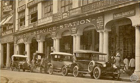 Avenida (credit: Lou Gopal) Vintage Philippines, New Manila, Philippine History, Historical Photography, Philippines Culture, American School, The Fifties, Heritage House, Manila Philippines