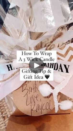 68K views · 26 reactions | Here is a fun & easy way to wrap up a 3 wick candle. I love to add these little gift boxes with the hanger & fill them with an extra treat. Happy Gifting! Follow along @thegiftstagram for more gift ideas 🖤

Comment - link for the link to be sent to you! 
.
.
.
#gift #gifts #giftidea #giftideas #giftgiving #giftguide #giftwrapping #giftbox  #perfectgift #uniquegifts #giftingmadeeasy #bathandbodyworks #bathandbody #tutorials #giftwrapping #giftwrap #giftwrappingideas #giftwrapped | Giftstagram Wrapping Candles For Gifts, Candle Wrapping Ideas, Candle Gift Box Ideas, Wrapping Candles, Gift Wrapping Candles, 3 Wick Candle, Candle Gift Box, Candle Wrap, The Hanger