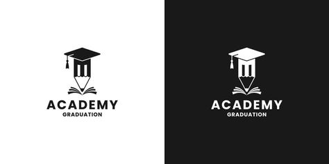 academy graduation logo design for education. Combination of graduation cap and pencil Graduation Logo Design, Graduation Logo, Bio Data For Marriage, Bio Data, Logo Graphic Design, Heart Tree, Logo Banners, Cityscape Photos, Nature Backgrounds