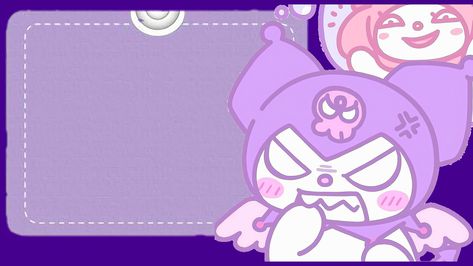 Kuromi Border, Kuromi Template, Kuromi Background, Border Landscape, Background Ppt, Powerpoint Templates