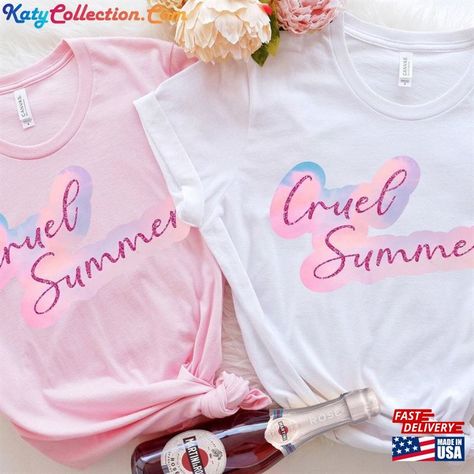 Lover Shirts Taylor Swift, Lover T Shirt Taylor Swift, Lover Shirt Taylor Swift, Taylor Swift Lover Shirt, Taylor Swift Diy Shirt, Cruel Summer Taylor Swift, Cute 80s Outfits, Summer Taylor Swift, Taylor Swift Tshirt