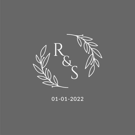 Initial letter RS monogram wedding logo with creative leaves decoration Rs Monogram, Leaves Decoration, Wedding Logo Monogram, Wedding Logo, Wedding People, Wedding Logos, Leaf Decor, Cityscape Photos, Monogram Wedding