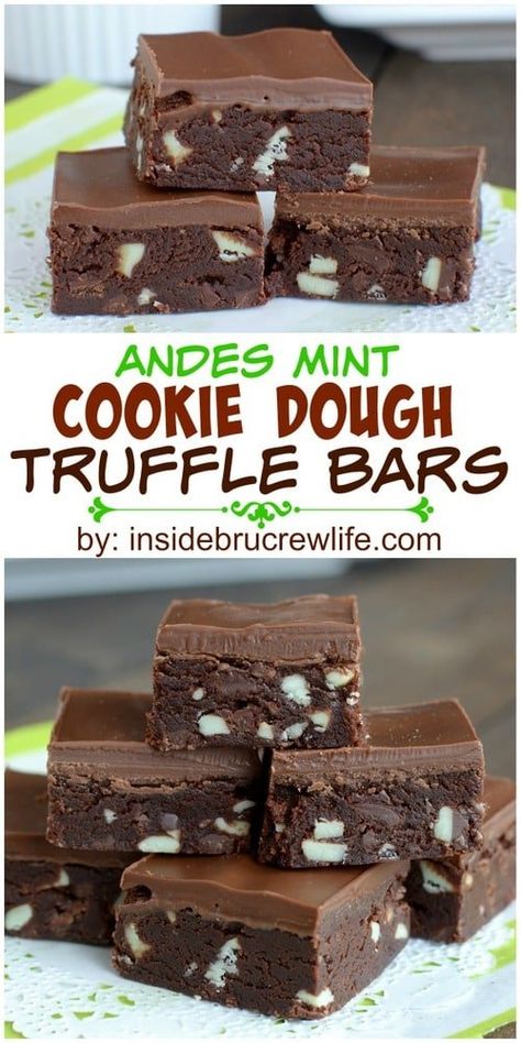 Chocolate No Bake, No Bake Truffles, Andes Mint Cookies, Andes Mints, Mint Desserts, Andes Mint, Cookie Dough Truffles, Mint Recipes, Mint Cookies