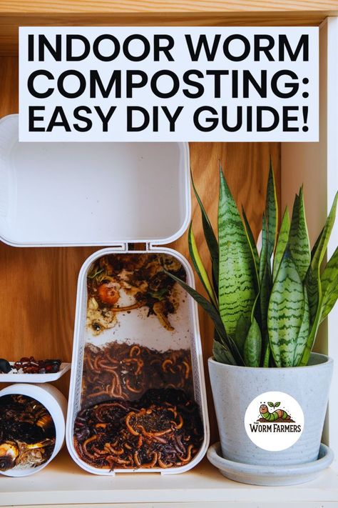 Discover the easiest way to compost indoors! Turn food waste into rich compost for your plants with our step-by-step guide to worm composting. 🪱✨ #CompostingHacks #IndoorWormBin #SustainableLiving #PlantCareTips #DIYGreenLiving Indoor Composting, Worm Bin, Kitchen Scraps, Worm Composting, Sustainable Gardening, Worm Farm, Food Scraps, Sustainable Garden, Composting