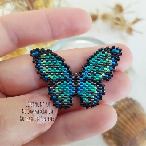 Miyuki Beads Pattern, Beaded Butterfly, Beads Craft Jewelry, Brick Stitch Earrings, Beaded Boxes, Beaded Jewelry Designs, Bead Embroidery Jewelry, Beaded Crafts, Bead Stitching