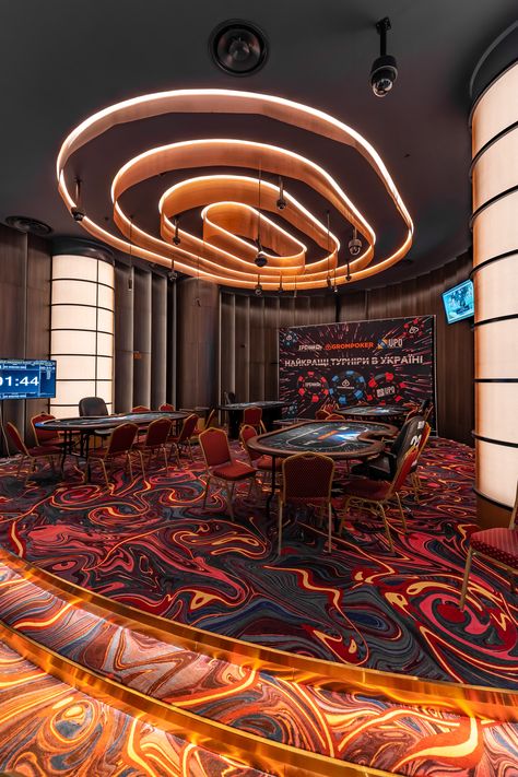 Modern Casino Interior Design, Las Vegas Interior Design, Club Ceiling Design, Casino Design Interior, Casino Interior Design, Vegas Interior Design, Club Design Interior, Casino Interior, Luxury Casino