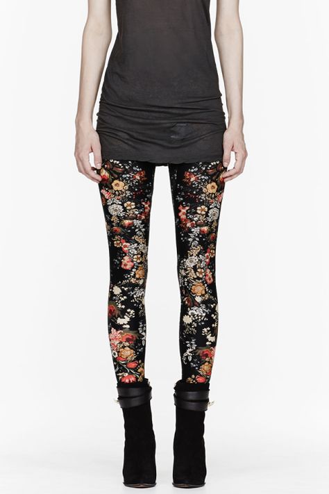 Perfect Leggings, Smells Like Teen Spirit, Leggings For Women, Cindy Crawford, Rock Shirts, Floral Leggings, Print Leggings, Grunge Fashion, Grunge Outfits