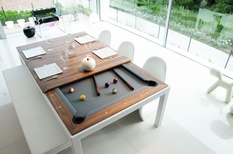 Dining Room Pool Table, American Pool Table, Pool Table Design, Pool Table Slate, Pool Table Dining Table, Pool Table Room, Dining Table Height, Farmhouse Style Furniture, Eating Table