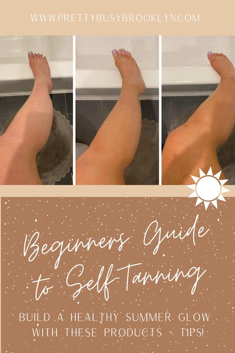 Build your own healthy summer glow with these products and tips, perfect for beginners looking to avoid the orange! Self Tanner Tips, Best Self Tanner, Tanning Tips, Tanning Mousse, Sunless Tanning, Self Tanner, Summer Glow, Healthy Summer, Diy Natural Products