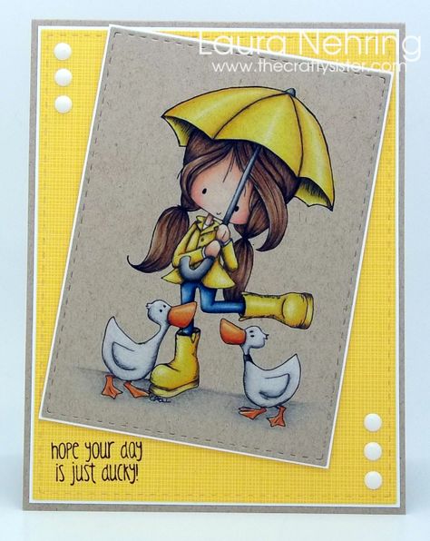 Just Ducky! Ducky Dance Wryn digital image from Tiddly Inks Card Background Design, Creative Paper Crafts, Cute Card Ideas, Tiddly Inks, Stamps Art, Summer Challenge, Card Background, Cheap Crafts, Set Ideas