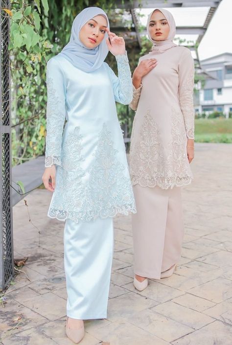 Malaysian Dress, Dress Brokat Modern, Batik Dress Modern, Kebaya Modern Dress, Moslem Fashion, Kebaya Dress, Simple Bridesmaid Dresses, Muslimah Dress, Batik Fashion