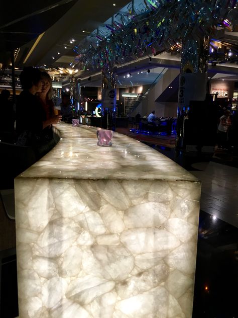 Find out why home decor is always essential! Discover more modern casino lighting decor details at luxxu.net Granite Bar Counter, Bar Lighting Design, Onyx Bar, Modern Home Bar, Nightclub Design, Marble Bar, Bar Inspiration, Bar Interior Design, Stone Bar