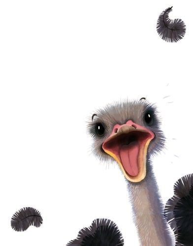 Ostrich Illustration, Book Commercial, Baby Room Paintings, Cartoon Birds, Children's Illustration, Illustration Agency, Australian Animals, Photo Art Gallery, Mass Market