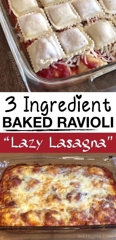 Healthy Reset, Apartment Recipes, Ravioli Casserole, Baked Ravioli, Lazy Lasagna, Ravioli Bake, Diner Recept, Cheap Dinner Recipes, Cheap Dinners