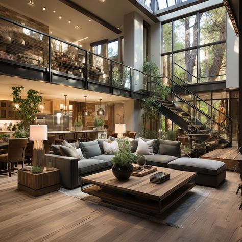 Luxury Room Design, Mansion Living Room, Mansion Living, تصميم للمنزل العصري, Stil Industrial, التصميم الخارجي للمنزل, Loft House, Home Aesthetic, Hus Inspiration