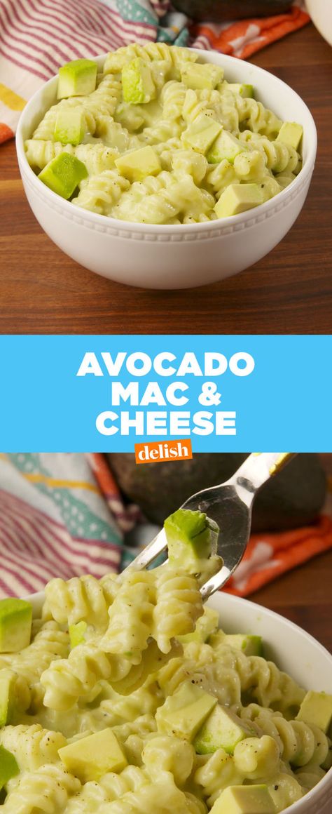 Is Avocado Mac & Cheese The New Avocado Toast? Recipes Vegetarian Dinner, Parmesan Dinner, Avocado Mac And Cheese, Pasta Vegetarian, Pineapple Recipe, Cheese Cheddar, Mac Cheese Recipes, Creamy Mac And Cheese, Low Carb Pasta