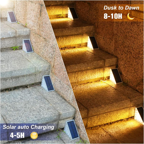 Step Lights Outdoor, Outdoor Step Lights, Led Stair Lights, Solar Step Lights, Step Lights, Patio Steps, Stair Lights, Step Lighting Outdoor, Outdoor Stair Lighting