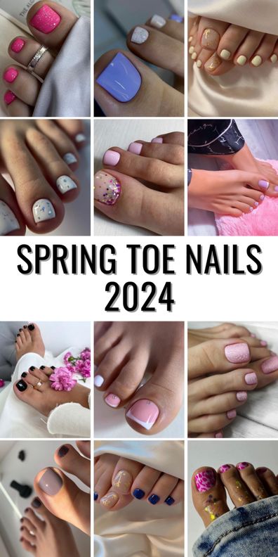 Spring Toe Nails: Seasonal Splendor at Your Feet Spring Toe Nail Designs, Trending Pedicure, Easy Spring Nail Designs, Spring Toe Nails, Toe Art Designs, Spring Pedicure, Pedicure Designs Toenails, Gel Pedicure, Simple Spring Nails