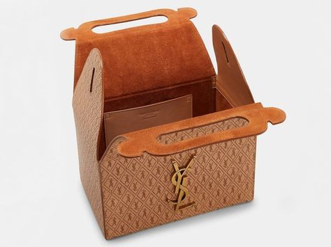 Ysl Lunch Box Bag, Lunch Box Design, Bizarre Fashion, Happy Meal Box, Luxury Packaging Design, Luxury Lifestyle Girly, French Luxury, Handbag Collection, Lunch Box Bag