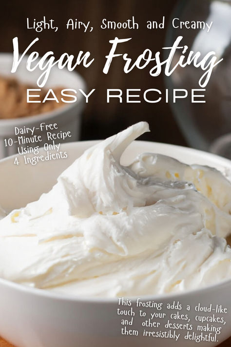 Vegan Frosting Recipe Dairy Free Coconut Frosting, Dairy Free Whipped Frosting, Vegan Frosting Recipe Without Butter, Dairy Free Cake Frosting, Dairy Free Frosting Recipe, Vegan Frosting Recipe, Vegan Icing, Vegan Cake Frosting, Dairy Free Cake Recipe