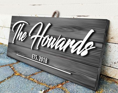 Excited to share the latest addition to my #etsy shop: Custom Wooden Sign, Personalized Name Sign, Surname Pallet Sign, Pallet Sign, Home Wall Decor Sign, Anniversary Gift, Bar Sign, 24" x 11" https://etsy.me/3Jlo0sB #housewarming #rectangle #no #unframed #office #artd Raised Letter Signs, Wood Etching, Outdoor Wood Projects, Wall Signage, Shop Signage, Wall Text, Laser Cut Wood Crafts, Laser Engraved Ideas, Wood Pallet Signs