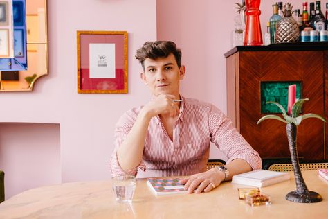 Stationery Addict: Duncan Campbell at his desk Duncan Campbell, Luke Edward Hall, Mid Year Planner, Edward Hall, Plain Notebook, Pink Notebook, Swedish Fashion, Beautiful Handwriting, Notecard Set