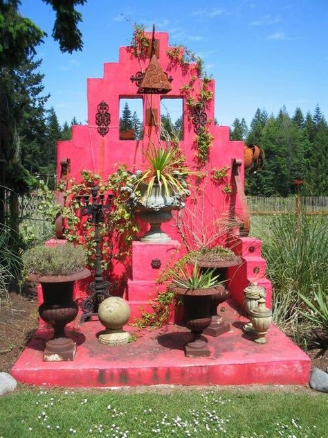 Plants Plant Altar, Clay Shrines, Outdoor Altar, Coffee Camping, Artist Grants, Shrines Art, Home Altar, Camping Crafts, Mexican Art