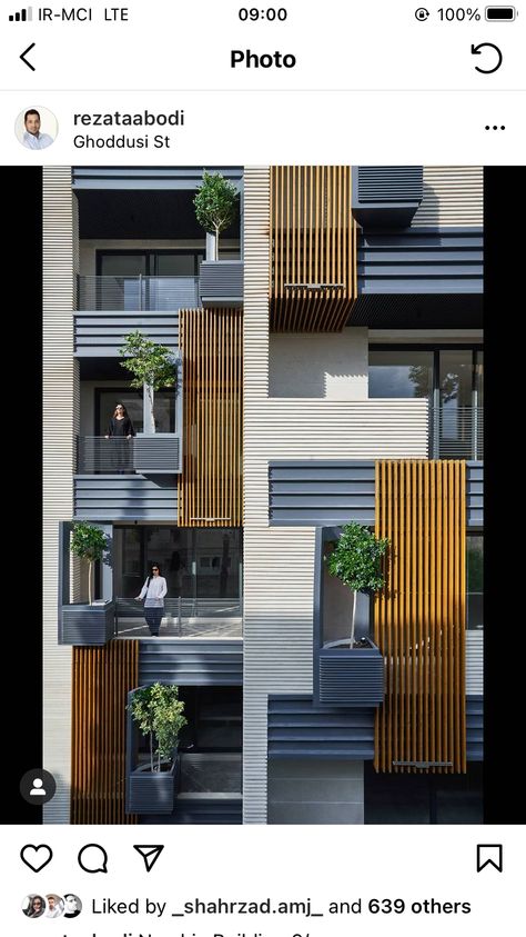 Modern Building Facade, Apartment Exterior Design, Residential Architecture Apartment, Home Gate Design, House Roof Design, Facade Architecture Design, Residential Building Design, Modern House Facades, Modern Exterior House Designs