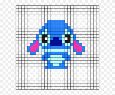 Perler Beads Stitch, Pixel Art Stitch, Buu Monster Inc, Lilo Et Stitch, Easy Pixel Art, Tiny Cross Stitch, 8bit Art, Perler Bead Templates, Diy Perler Beads