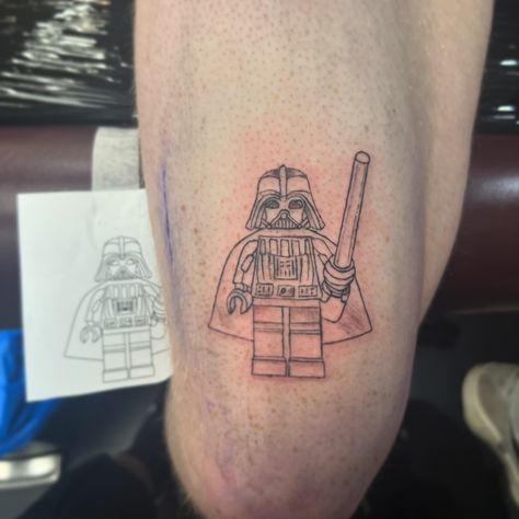 First session down, with more to come! Excited to see this LEGO Darth Vader tattoo take shape with some awesome shading. • • • • #legotattoo #lego #tattoo #tattoos #inked #tattooart #ink #tattooartist #colortattoo #tattooed #art #tattoodesign #tattooideas #nn #legofan #colourtattoo #tattoolife #smalltattoo #legoart #blackwork #starwars #inkedup #tattooflash #tat #color #minitattoo #legostarwars #starwarstattoo #afol #smalltattoos Darth Vader Lego Tattoo, Star Wars Tattoo Darth Vader, Lego Star Wars Tattoo, Darth Vader Lego, Lego Darth Vader, Vader Tattoo, Lego Tattoo, Darth Vader Tattoo, Funky Tattoos