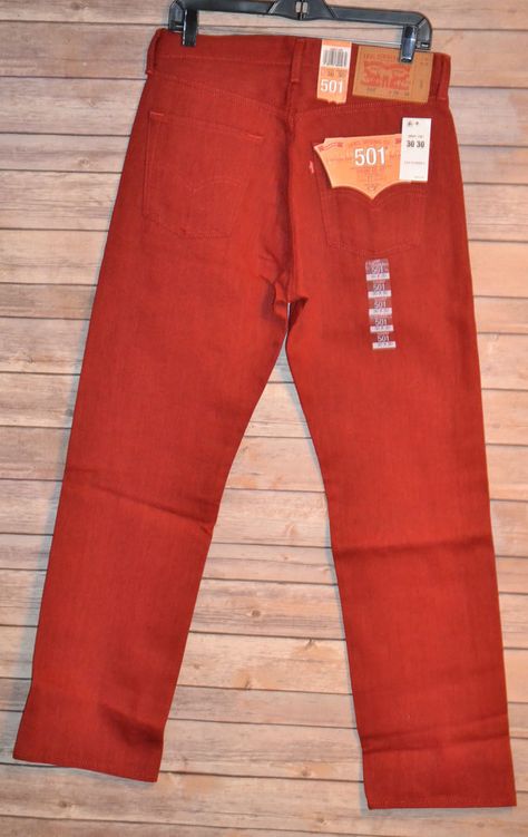 Red Jeans Men, Red Jeans, 501 Jeans, American Eagle Jeans, Levis Men, Sport Wear, Jeans For Sale, Mens Jeans, Sport Outfits