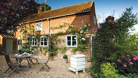 Norfolk Courtyard: Stockman’s Cottage - Gallery Norfolk Cottages, Pretty Cottage, Norfolk Broads, Hot Tub Garden, Inglenook Fireplace, Norfolk Coast, Country Living Magazine, Garden Girls, Pool Hot Tub